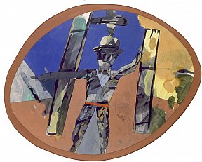 "Sans titre", 65 x 54 cm. 1987. Gouache sur carton - SEGUI