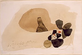 Sans titre, 1960. Aquarelle.14 x 27 cm - bissier